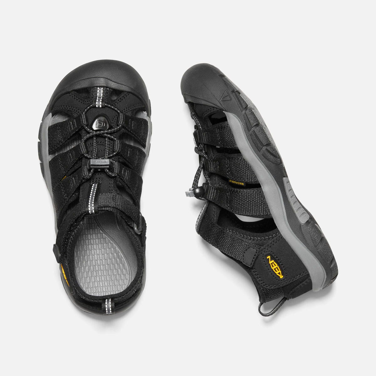 Big Kids Newport H2 Black/KEEN Yellow KEEN FOOTWEAR SINGAPORE