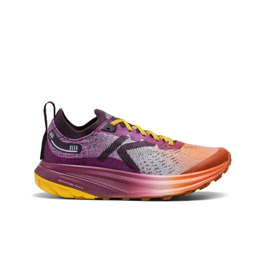WOMEN'S SEEK TRAIL RUNNING SHOE - WILLOWHERB/ORANGE PEEL