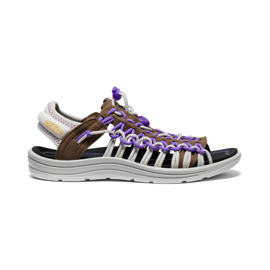 WOMEN'S UNEEK II OPEN TOE SANDAL - DARK EARTH/TILLANDSIA PURPLE
