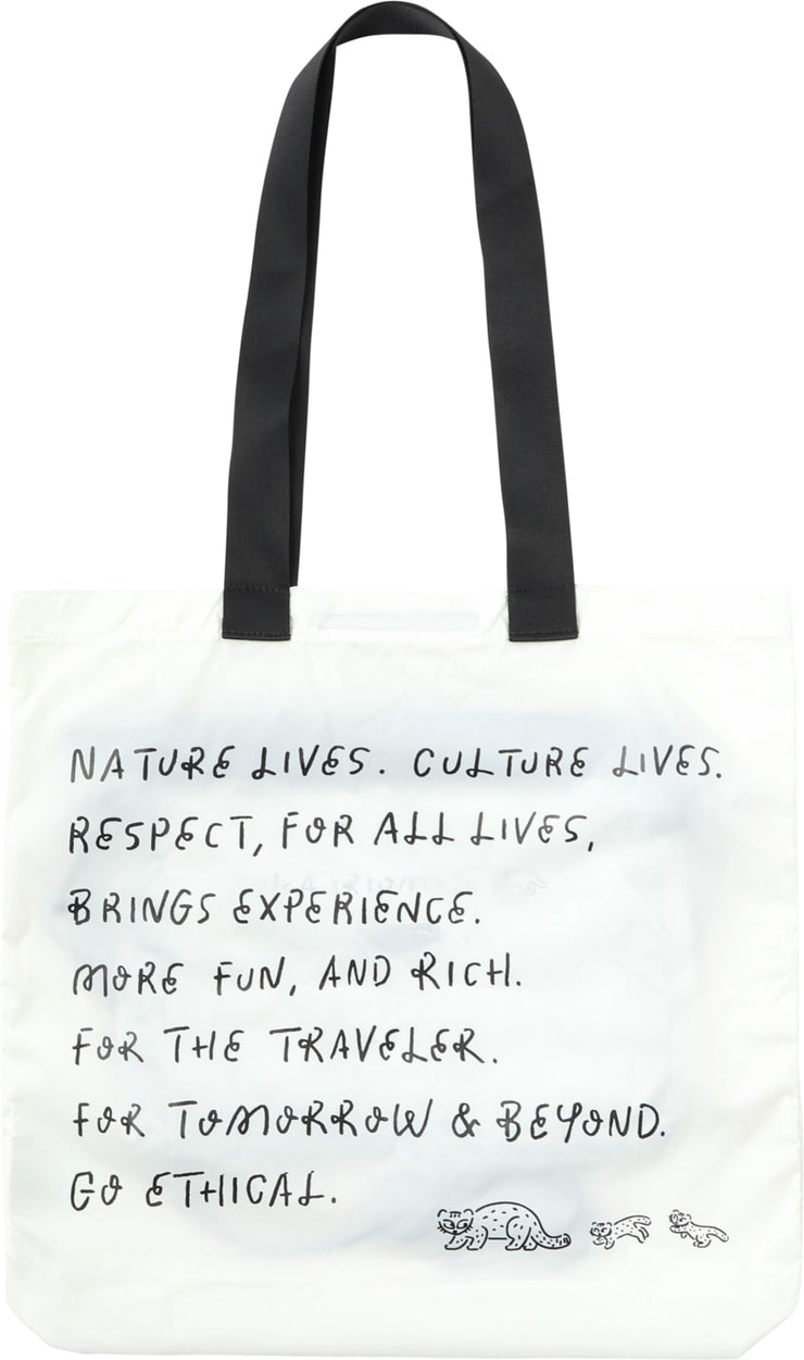US4 KHT RECYCLE SACOCHE BAG IN BAG - WHITE
